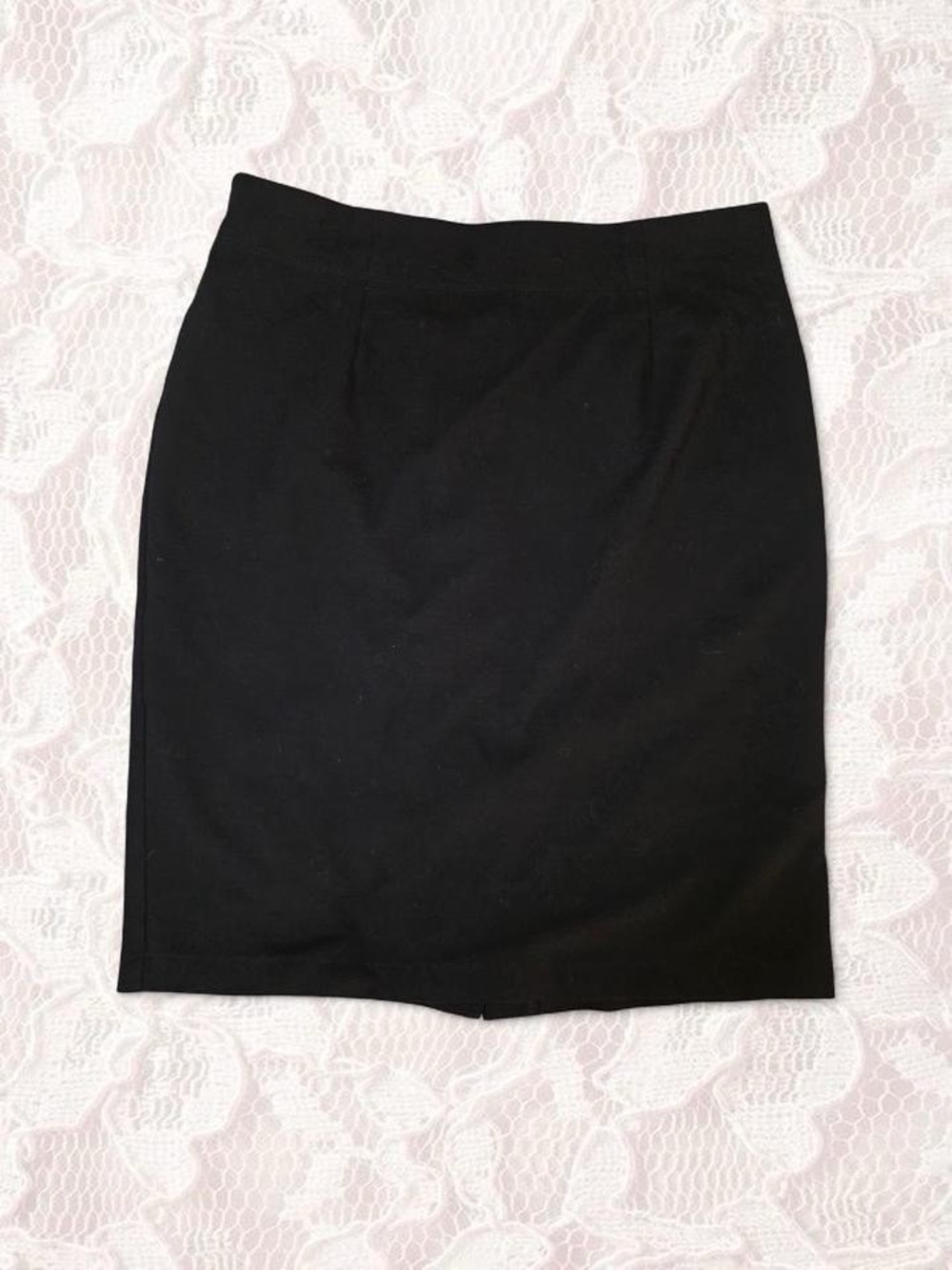 Eileen Fisher Black Stretch Pencil Skirt Petite Medium